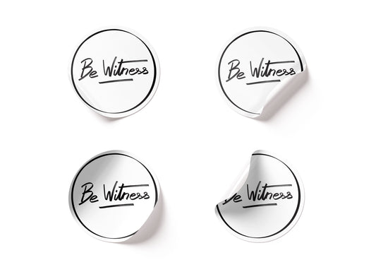 Sticker "Be Witness"