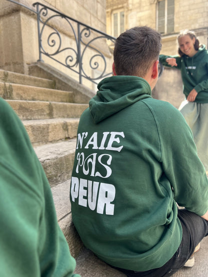 Sweat "N'aie pas peur" coton bio